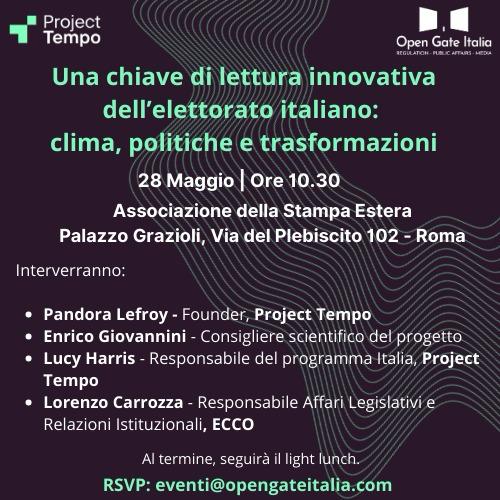 Una chiave di lettura innovativa dell&rsquo;elettorato italiano: clima, politiche e trasformazioni